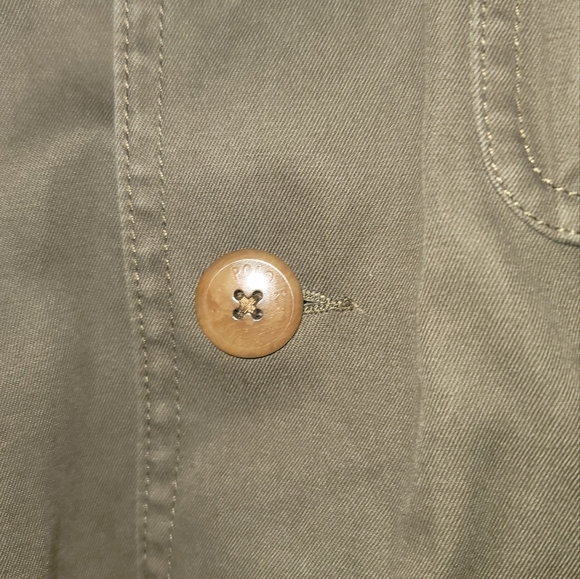 NWOT Ralph Lauren Olive Green Brown Genuine Suede Patch Cotton Blazer Jacket - Picture 10 of 16